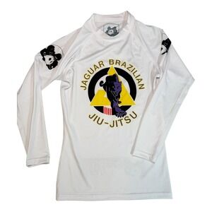 Inverted Gear Jaguar Brazilian Jiu Jitsu Long Sleeve Rash Guard White Men's S